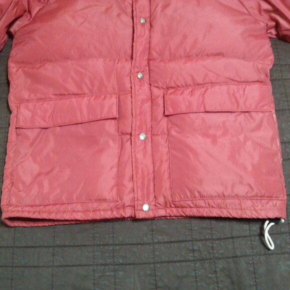 Vintage Camel Down Puffer Jacket 70's 80's Mens's Large  red/orange - Picture 4 of 15
